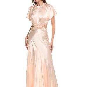 Sabina Musayev Jordi Maxi Dress Size Small Blush Pink Formal Maxi Dress